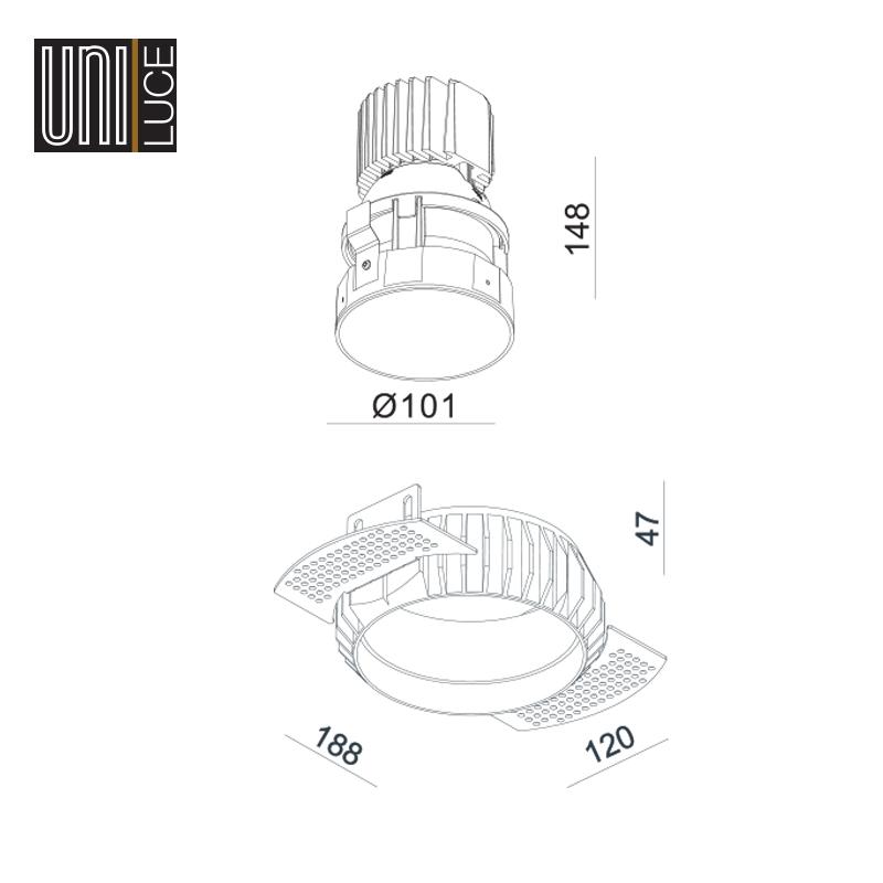 KLEO S RO ADJUSTABLE TRIMLESS