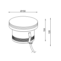 RAMI 5 L SQ FL TRIMLESS