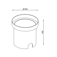 RAMI 5 L SQ FL TRIMLESS