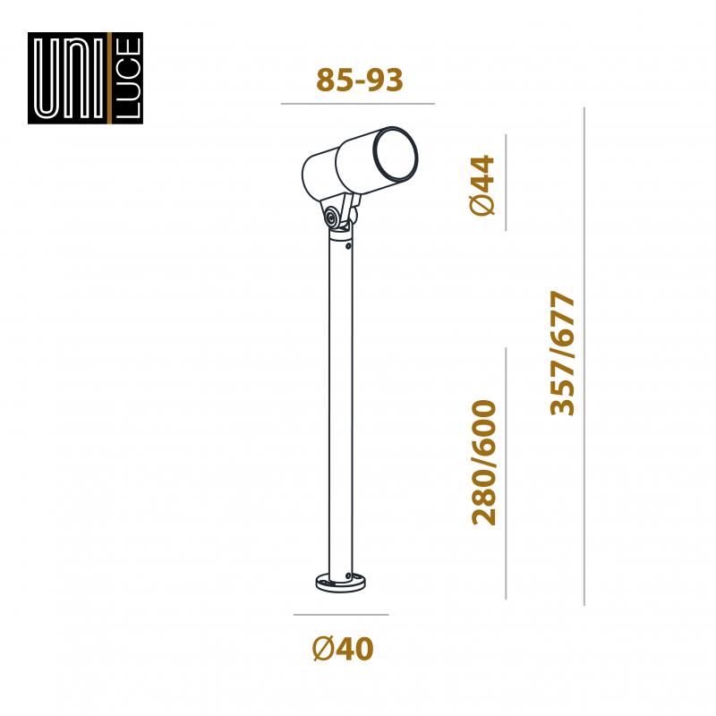 SPOT PLUS ZOOM 5 24V POLE-A 350