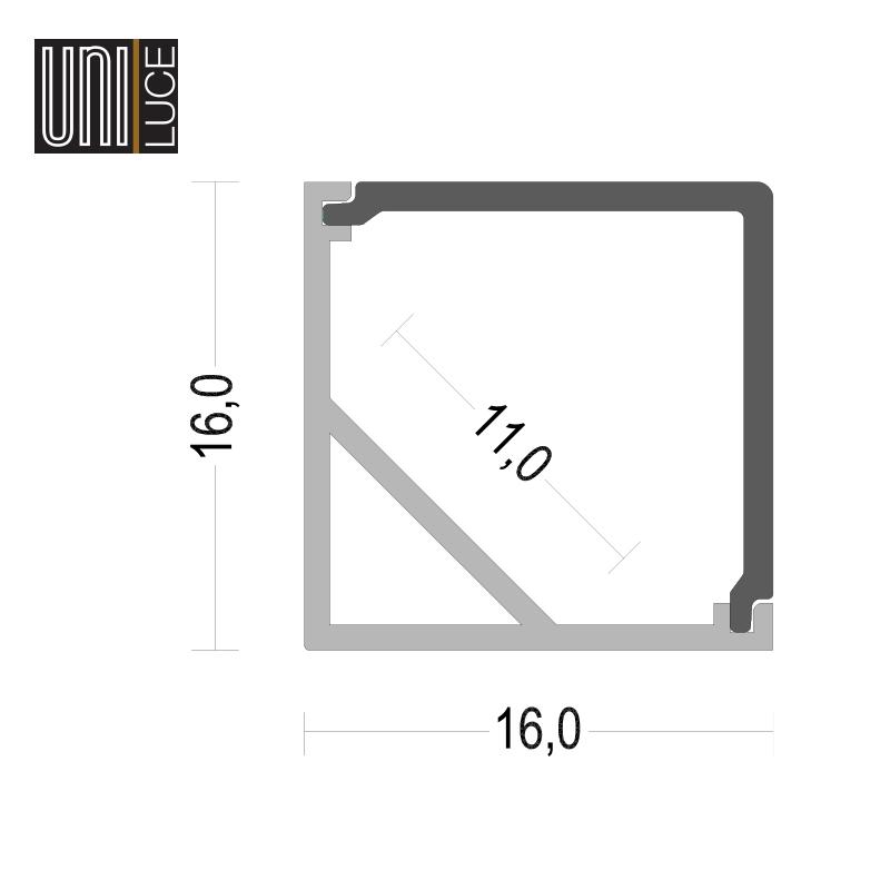 AL CORNER UNI-C-16x16