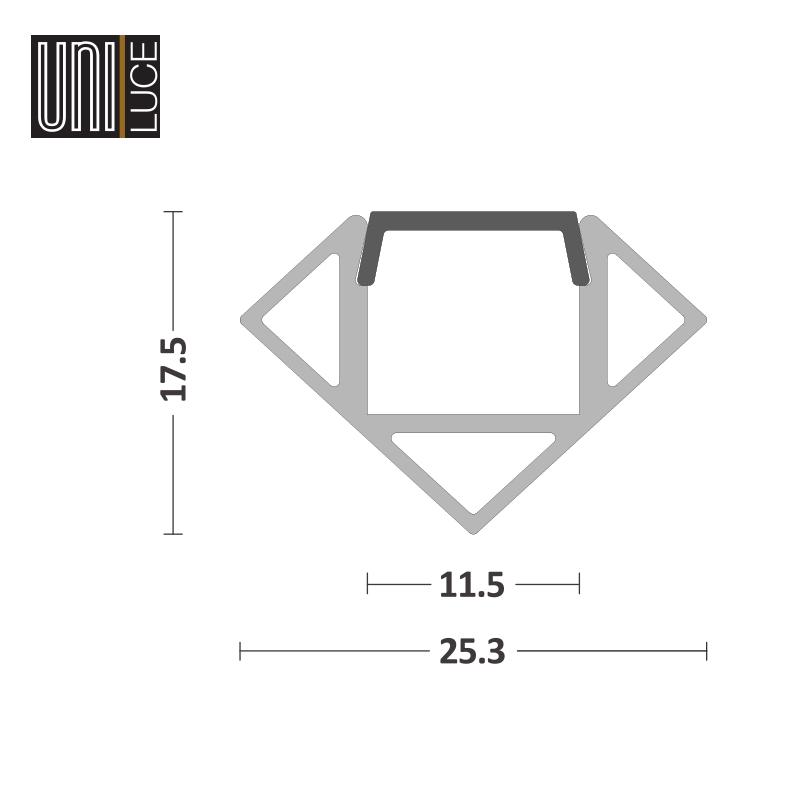 AL CORNER UNI-C-25x17,5