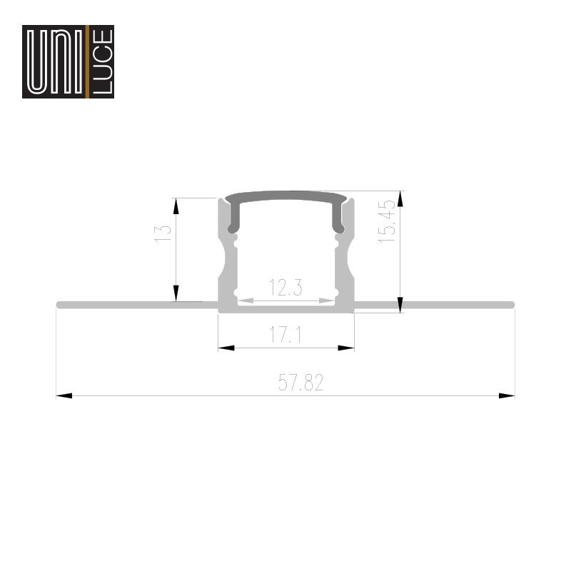 AL PROFILE GYPS UNI-G-17x15,4
