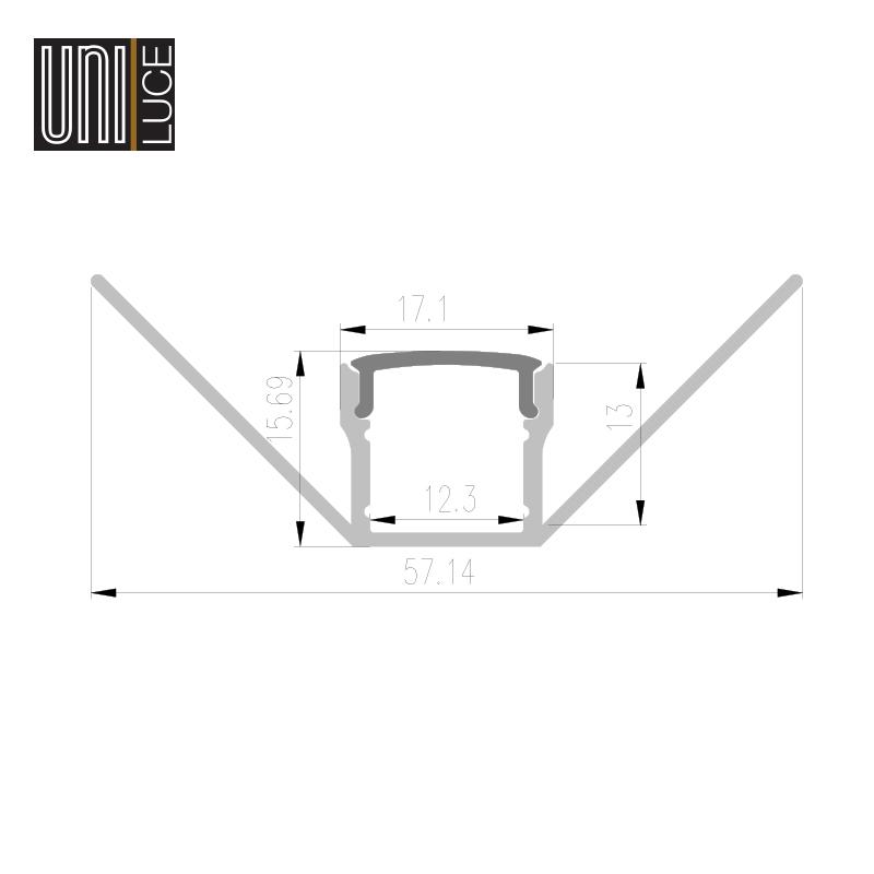 AL PROFILE GYPS UNI-G-17x15,69