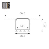 AL PROFILE GYPS UNI-G-26,8x24,5