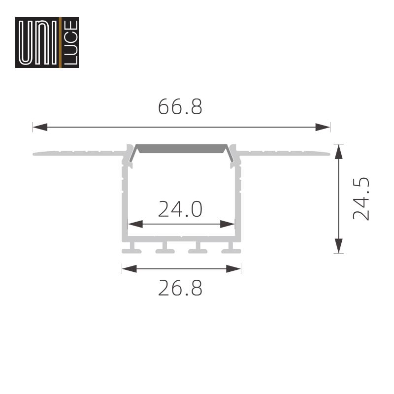 AL PROFILE GYPS UNI-G-26,8x24,5