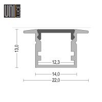 AL PROFILE MINI UNI-R-14x13