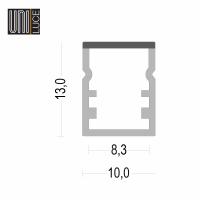 AL PROFILE IP UNI-S-10x13-IP65