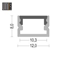 AL PROFILE MINI UNI-S-12x08
