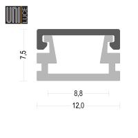 AL PROFILE MINI UNI-S-12x7,5