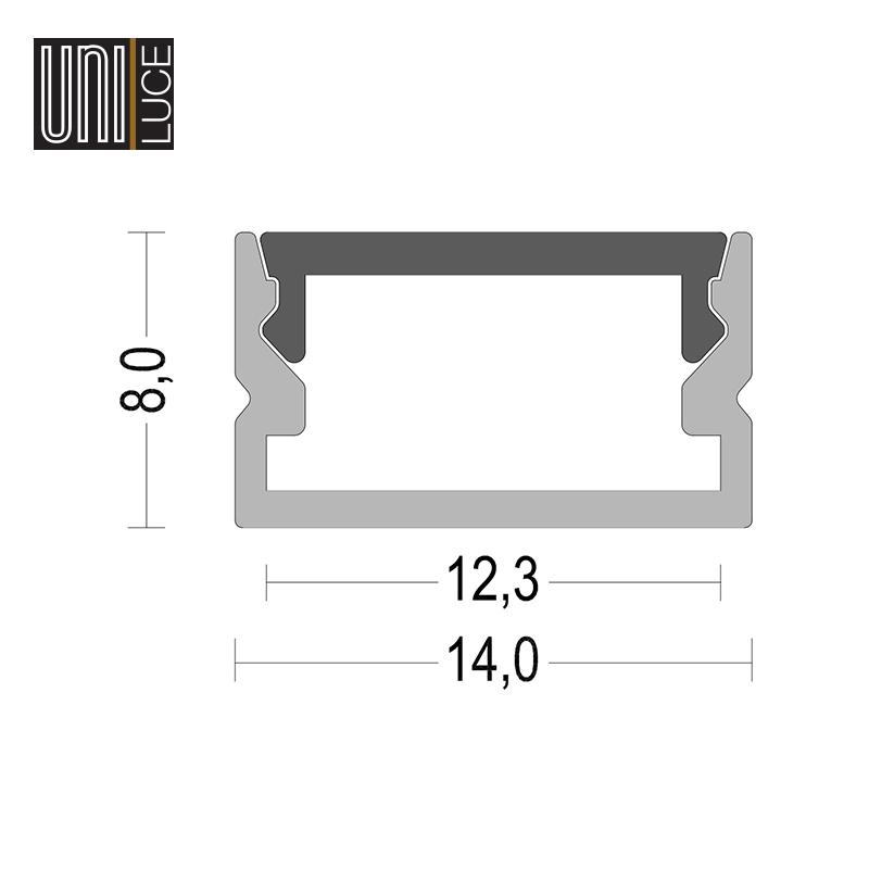 AL PROFILE MINI UNI-S-14x08