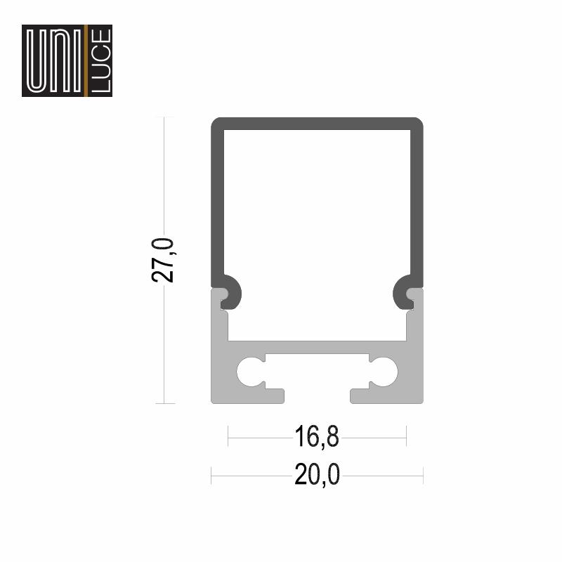 AL PROFILE MIDI UNI-S-20x27