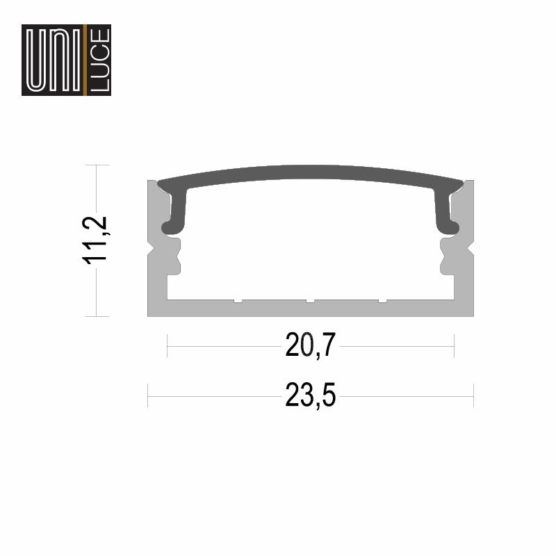 AL PROFILE MIDI UNI-S-23,5x11