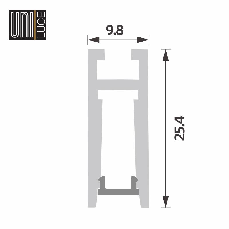 AL PROFILE MIDI UNI-S-9,8x25